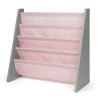 Humble Crew Sophie Kids Bookcase with 4 Shelves Book Organizer, Pink