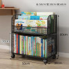 The Desk Book Storage Shelf Floor Simple Children's Bookcase With Wheels Under Cabinet Small Next To