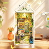 DIY Book Nook Insert Shelf Kits Wooden Miniature Building Kit Sylvia Garden Bookstore Bookend Bookshelf Home Decoration Gifts