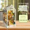 DIY Book Nook Insert Shelf Kits Wooden Miniature Building Kit Sylvia Garden Bookstore Bookend Bookshelf Home Decoration Gifts