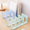 4 Grids DIY Wooden Book Storage Organizer Stand File CD Storage Shelf Nordic Desktop Book Case Mini Office File Stands Supplies
