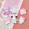 10 Pcs New Mini Kawaii Cartoon Animal Cats, Puppies Series Resin Scrapbook Diy Jewelry Children Gift Hairpin Accessories