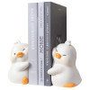 Yellow Bookends Ducks Cartoon Duck Bookshelf Stopper Ducks Hugging Cute Bookends Resin Duck Textbook Stopper For Book Support