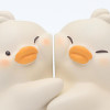 Yellow Bookends Ducks Cartoon Duck Bookshelf Stopper Ducks Hugging Cute Bookends Resin Duck Textbook Stopper For Book Support
