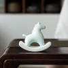 Ceramic Green Horse Tea Ornaments Delicate Handle Piece Living Room Bedroom Children's Room Desktop Decoration Desk Accessories