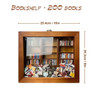 Miniature Wooden Bookshelf With 200 Books Anxiety Relief Fidget Toys Shaking Bookshelf Sensory Toys Away Your Anxiety Gift