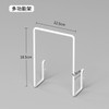 Punch-free household hole board wall dormitory kitchen bathroom wall shelf shelf wall hanging storage hook rack white black