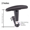 Office Chair Armrests Adjustable Computer Office Swivel Chair Armrest Footrest Set Plastic Armrests Pad Office Chair Accessories