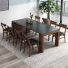 Nordic Slate Folding Small Dining Table Dining Chair Small Apartment Retractable Slate Dining Table Home