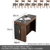 Nordic Slate Folding Small Dining Table Dining Chair Small Apartment Retractable Slate Dining Table Home