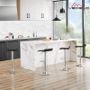 Bar Stools Set of 4, Armless Adjustable Swivel Barstools, Modern Backless Counter Height Stools for Kitchen, Island, Bar,