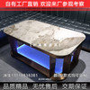 Card Holder Luminous Stainless Steel Stone Plate Marble Party Scattered Table Bar Tea Table