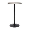 Pearington Santina 2 Pack Round Bar and Pub Table, Black