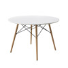 42inch Round Modern Dining Table Mid Century Style, Include 1 Table 42inch Round Modern Dining Table Mid Century Style, Include 1 Table