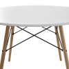 42inch Round Modern Dining Table Mid Century Style, Include 1 Table 42inch Round Modern Dining Table Mid Century Style, Include 1 Table