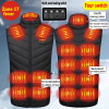 17PCS Heated Jacket Fashion Men Women Coat Intelligent USB Electric