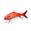 New Robotic Swimming Fishing Lures Electric USB Rechargeable LED Light Multi Jointed Wobbler Swimbait Hard Lures Pesca Tackle