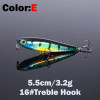 1PCS 5.5cm 3.2g Floating Pencil Fishing Lure Top Water Dogs Hard Lures Baits Wobbler Artificial Hard Bait Fishing Tackle Pesca