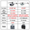 C127AI1 5G RC Helicopter Professional 1080P Camera 6 Axis Gyro WIFI Sentry Spy RC Drone Brushless Motor Wide Angle Camera