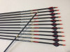 12pcs Hunting Carbon Arrows 3k Weave Spine340 Id6.2mm For Compound Bow