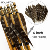 50pcs 4 Inch Water Drop Natural Turkey Arrow Feather Vanes Unprocessed