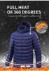 Heated Jacket Men Women Winter Warm USB Heating Jackets Coat Smart Heated Jacket Men Women Winter Warm USB Heating Jackets Coat Smart