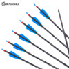 28/30/31 Inch Pure Carbon Arrows Spine300 400 For Compound Recurve Bow