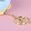 1pc new Cute Cartoon Dinosaur Plush Keychain Soft Stuffed Animal Keyring For Girls Bag Pendant Decorations