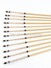 6/12/24pcs 32inch Handmade Turkey Feathers Wood Target Arrows With