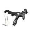 4 Finger Compound Bow Release Aids Aluminum Alloy Thumb Trigger Grip