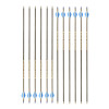 12pcs Newest Spine 350 400 Pure Carbon Arrow Id 6.2mm Archery Golden