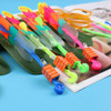 10/1pcs Funny Flying Led Light Toy Kids Adult Mini Arrow Helicopter Flying Toy Blue/Flash Light Rubber Band Catapult Toys