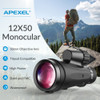 Monocular Telescope Hiking | 12x50 Monocular Telescope | Telescope