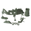 Plastic Army Base Set World War II Army Men Solider Accessories Blindage Blockhouse Sand Scene Model Toy