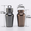 Aluminum Alloy Waterproof Canister Medicine Seal Capsule Bottle Aluminum Alloy Waterproof Canister Medicine Seal Capsule Bottle