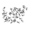 100 Pieces 4cm Plastic Realistic Soldier Figures Army Men Accessories Toy Black