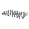 100 Pieces 4cm Plastic Realistic Soldier Figures Army Men Accessories Toy Black