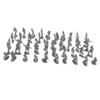 100 Pieces 4cm Plastic Realistic Soldier Figures Army Men Accessories Toy Black