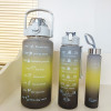 3pcs/set Water Bottle 300ml 900ml 2000ml Sport Water Bottle Leakproof