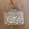 Purple Silver Colorful Woman Diamond Sweet Dinner Evening Bag Lady Crystal Prom Party Handbag Female Banquet Clutch Purse Wallet