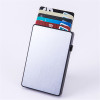 Anti-theft Aluminum Single Box Smart Wallet Slim RFID Fashion Clutch Pop-up Push Button Card Holder Name Card Case bank card bag