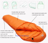 Very warm White goose down filled Adult Mummy style Sleeping bag Fit