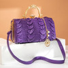 2023 New Luxury  PU Leather Bag for Women Casual Tote High Qualtiy Patent Leather Shoulder Purses Elegant Dinner Noble Purse