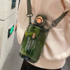 750Ml Water Bottle Large Capacity Sports Bottle with Straw Rope Leak