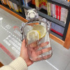 750Ml Water Bottle Large Capacity Sports Bottle with Straw Rope Leak