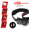 8 Modes Handfress Motion Sensor Powerful LED Headlight headlamp Head