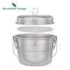 Boundless Voyage Titanium Hanging Pot With Steaming Rack & Folding