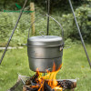 Boundless Voyage Titanium Hanging Pot With Steaming Rack & Folding