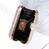 Diamond Evening Clutch Bag For Women Wedding Golden Clutch Purse Chain Shoulder Bag Small Party Handbag With Metal Handle