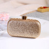 Diamond Evening Clutch Bag For Women Wedding Golden Clutch Purse Chain Shoulder Bag Small Party Handbag With Metal Handle